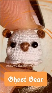 The Cutest Little Ghost (Bear) You’ll Ever See 👻🧸 | Micro Crochet Halloween Drop