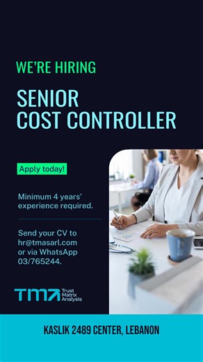 Join Our Growing Team at TMA Trust Matrix Analysis in Kaslik,...