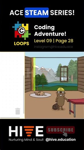 Grade 2 Code Monkey LV 09 PG 28 #computerprogramming #coding #hive #steam