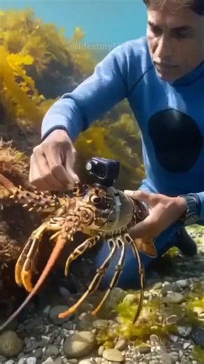 Lobster POV on the Ocean Floor 🦞