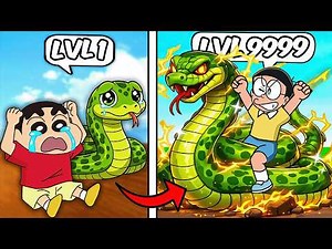 Shinchan Got MAX LEVEL SNAKE in Roblox! 😱