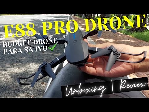 E88 PRO DRONE BUDGET DRONE PARA SA IYO Unboxing | Review ( Filipino/Tagalog )