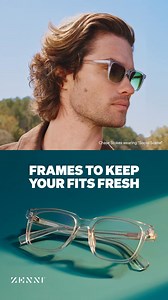 Get ready for any adventure with the new Zenni x Chase Stokes collection—featuring classic and cool frames that go from day to night, sand to sea. | Zenni Optical | Facebook
