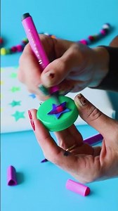DIY Star Stamp Craft for Kids with Magic Stix Markers | Easy Holiday Art Activity