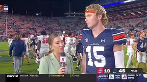 QB Hank Brown tonight ↓ 🎯 17/25 · 235 passing yards 🎯 4 touchdowns | Auburn Football