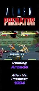 Alien Vs Predator Opening Arcade #arcade #videogames #Retro #1994 #alienvspredator #alien #predator