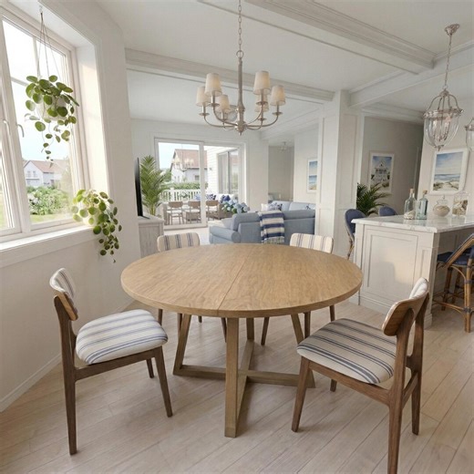 Round Extendable Dining Table – Oak Veneer – 120/130 Cm   50 Cm Extension Leaf - Etsy