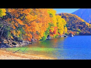4K映像 絶景紅葉「奥日光の紅葉 千手ヶ浜・中禅寺湖・男体山」自然音 nature sound autumn leaves japan 美しい四季 秋 栃木県日光市 10月下旬 絶景自然風景