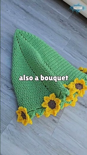Crochet Sunflower Blanket: Bloom into joy! 🌻 #crochetblanket