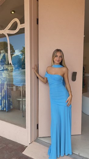 Coco & Lola ™ on Instagram: "Our Coco girl Millie styles our best seller, the Fiesta Off Shoulder Maxi Dress in Bleu. Combining style and comfort for any special occasion. #cocoandlola"