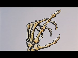 How to Draw A SKELETON HAND