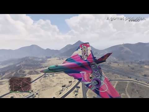 GTA 5 Princess Robot Bubblegum livery Volatol delta-wing strategic bomber online Grand Theft Auto V