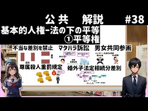 【解説】公共３８、基本的人権、法の下の平等①平等権