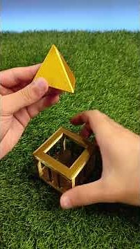 Famous Pyramid in A Cage Puzzle Solution // 3D Printed