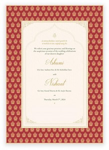 Royal Indian Wedding Invites – Traditional & Elegant Digital Invites. Available as Digital Template or Prints. - Etsy