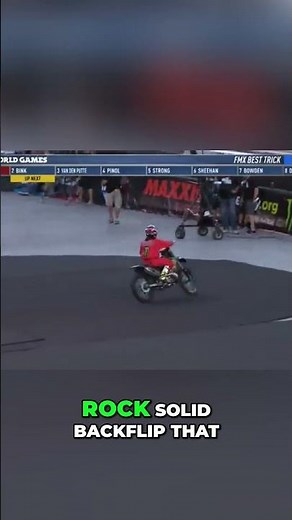 Incredible 120 Foot Rock Solid Backflip!