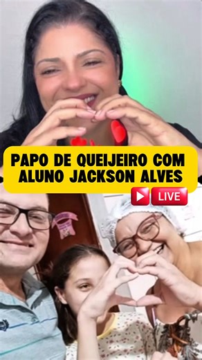 Karla Queijo de Casa | Curso de Queijo on Instagram: "De 20 litros para 500 litros de leite por dia em apenas 1 ano. Mas o segredo dessa virada não foi só o queijo… Foi fé, coragem e conhecimento. Na live de hoje, conversei com o Jackson Alves da @granjabomjesusp , um verdadeiro queijeiro que mostra na prática como é possível transformar a vida da família com trabalho, união e determinação. É uma história real, sincera e cheia de verdade. Assista e se inspire: o sabor da vitória também pode ser 