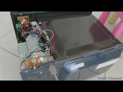 How to remove light bulb and fuse from Samsung Microwave Oven ME6124ST-1