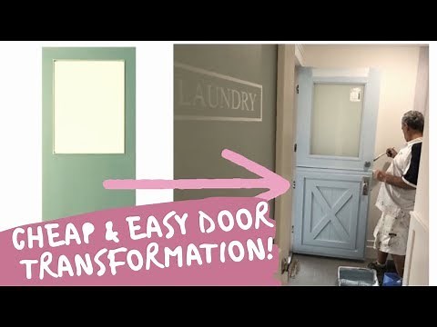 Easy Door Transformation: How To Make a Stylish Barn Door | Barn Door Makeover