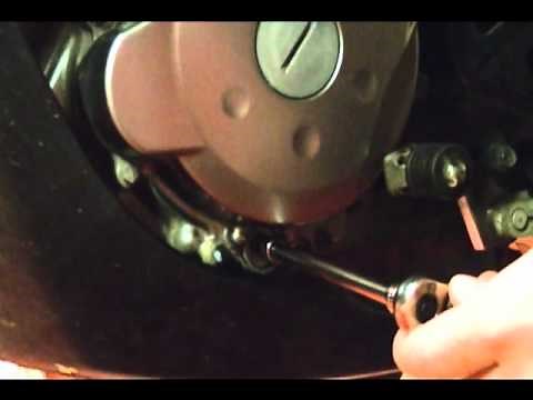 Motorcycle Repair: How to Adjust the Balancer Chain Tension on a 2009 Kawasaki KLR 650