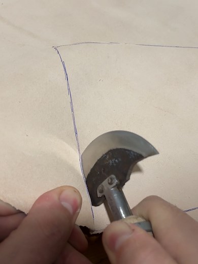 Making a Scabbard for Dagger #crafting #asmr #satisfying