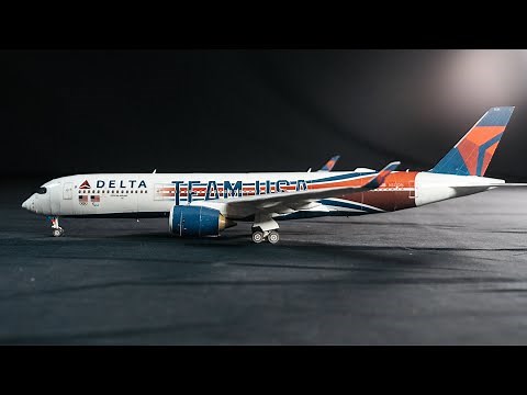 Hermercraft Papercraft | Making a Delta Airlines TEAM USA Airbus A350-900