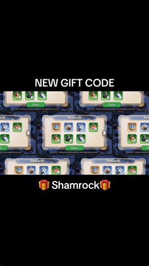 🎁 NEW OFFICIAL WHITEOUT SURVIVAL GIFT CODE 🎁 A new gift code is live — claim your free rewards before it expires! 🔥 ✨ Code: Shamrock 🔗 Redeem: https://wos-giftcode.centurygame.com 🚨 WOSC members can enable auto-redeem (when available): 🌍 discord.gg/wos-community 🔥 Follow us for daily updates, guides & events: 📱 facebook.com/wosc.community #WhiteoutSurvival #WOS #WOSGiftCode #GamingCommunity #SurvivalGame