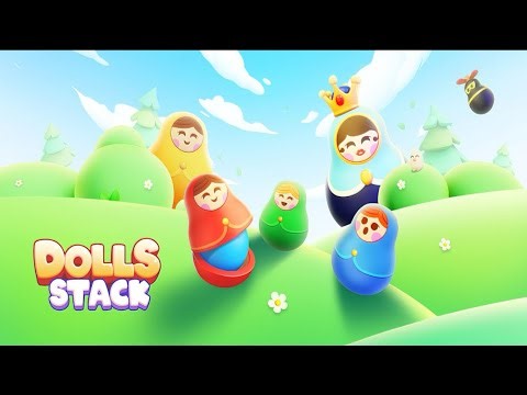 Dolls Stack: Match & Stack! (by Blue Monkey Studio) IOS Gameplay Video (HD)
