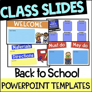 Back to School PowerPoint Templates | Daily Class Slides