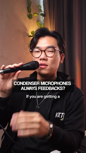 AoCheng 奥程 on Instagram: ""I always get feedbacks when I use a condenser microphone." Well, there are multiple reasons to why it is way harder to handle a condenser microphone for your gigs and it has everything to do with how much you understand the way you handle your microphone. Truth is, condenser microphones stand a higher chance of helping you to get clearer vocals for your gig environments but a lot of people shy away from it from the fear of "feedback". So in this video, let's address th
