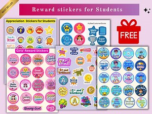 Printable Student Reward Stickers: Motivational Teacher Stickers (digital Download) - Etsy