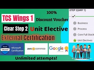TCS Elevate Wings 1 Unit External |Complete unit external certification details #certification #tcs