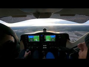 Smart Aviation Tecnam P2008JC MkII training flight and landing in Poznan