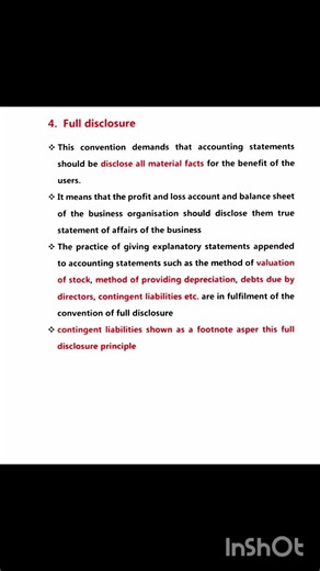 Accounting principles/Accounting concepts/full disclosure #basisofaccounting