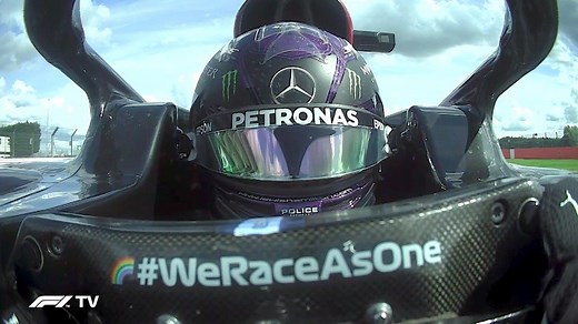 Watch and listen as Lewis Hamilton held on for the win at Silverstone despite suffering a punctured tyre on the very last lap 😱 | F1