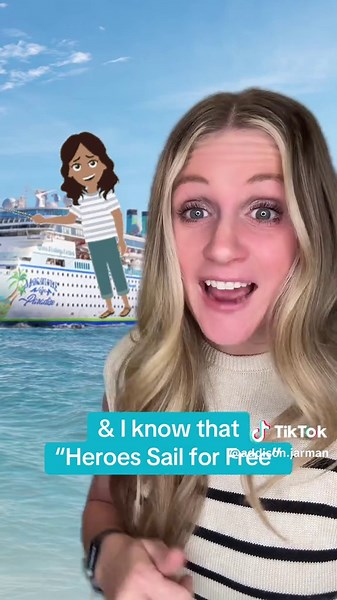 FREE CRUISE ⚠️ Big thanks to our Heroes! Margaritaville at Sea Launched a New “Heroes Sail Free Program” 🙌 More deets: ⚓️Offer is for $0 cruise fares on the first and second guest sailing together in a Cozy Interior Stateroom on sailings departing from Port Tampa Bay on the Islander or from Palm Beach on the Paradise ⚓️Offer does not include taxes, fees or port expenses assessed per person due at the time of booking ⚓️Free Cabins are limited on select dates and offered on a first-come, first-se