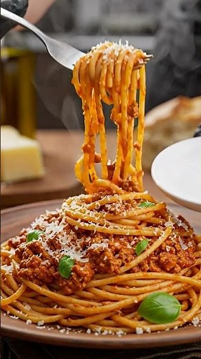 Ultimate Spaghetti Bolognese Recipe 🍝 Rich & Hearty Italian Dinner #foodreels #foodshorts #foodie