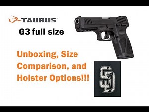 Taurus G3 9mm unboxing, size comparison, and holster options!