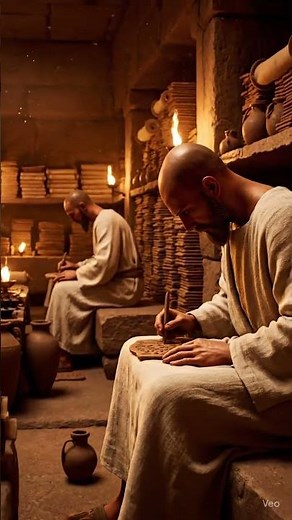Ancient Mesopotamian Scribes | Writing Cuneiform on Clay Tablets in 8K