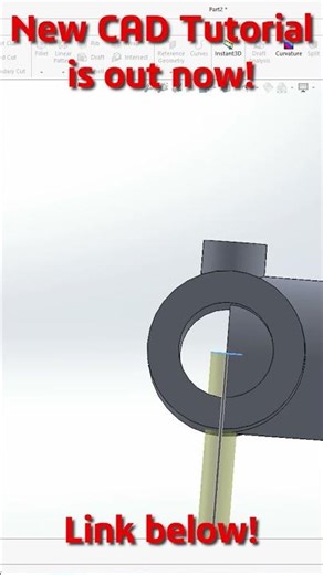 Learn Part Modeling Fast| SOLIDWORKS Part Tutorial #25 #Shorts