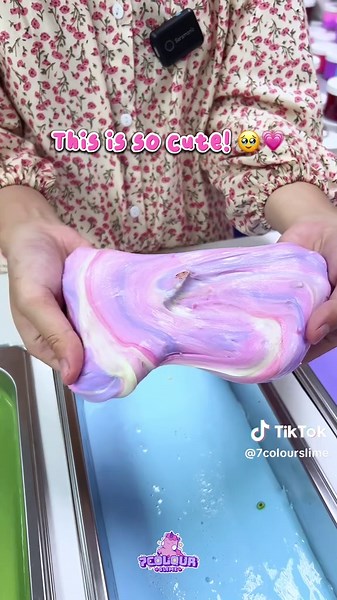 The best color combination 😍💗🍦 #7colours #waterslime #slime #asmrsound #slimeasmr #waterslimeindonesia #slimeshop #fypシ゚viral #reaction #slimee
