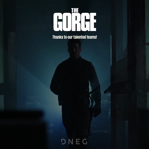 High-stakes action, breathtaking visuals, and a story that keeps you on the edge— #TheGorge is finally here. A huge shoutout to our team for their work on this one. Watch it now! | DNEG