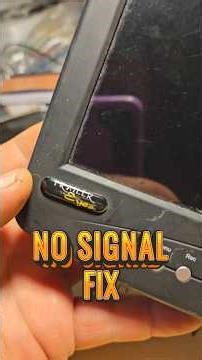 Fix No Signal Trailer Cam Display