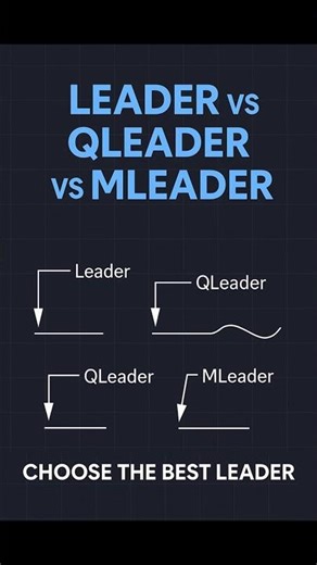 QLeader Still Splits Apart? Switch to MLeader #AutoCAD #Shorts #Drawing