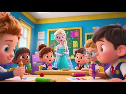 The Learning Colors at School Song 3 🎨 | Fun Kids Song About Colors and School! 🌈