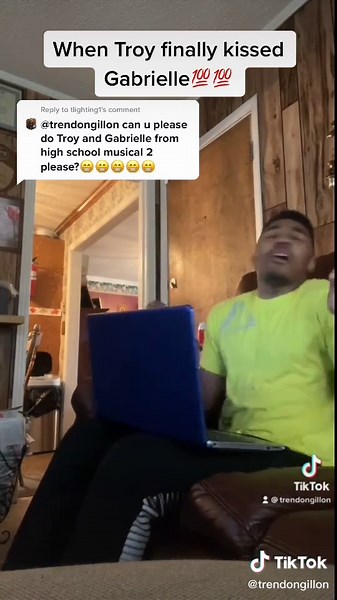 Troy and Gabriella Kiss Scene from High School Musical