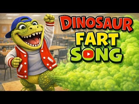 Farty-Saurus Rex 🦖💨 | Dinosaur Fart Song for Kids | Funny School Song