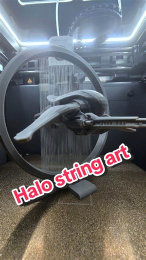 Halo Space Banshee String Art. Designed by Elephoont. Print from Maker World#makerworld #CapCut #3dprinting #bambulab #bambulabx1carbon #halo #banshee