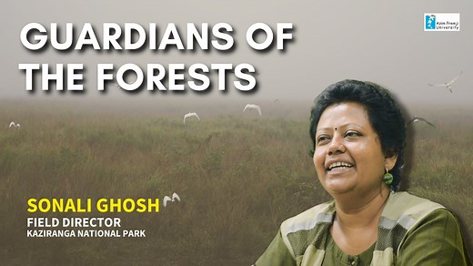 Join Sonali Ghosh, the Director of Kaziranga National Park, as she unravels the enchanting conservation journey of Assam's crown jewel! 憐 Part of the "Guardians of the Forests" series by Azim Premji University. Catch the complete interview on -- https://youtu.be/EjWGjQYrK3I #Kaziranga #ConservationChampion | Azim Premji University | Facebook
