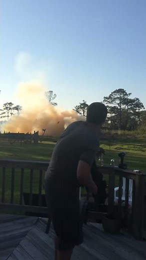 Ten Pound Shockwave Tannerite Barn Explosion